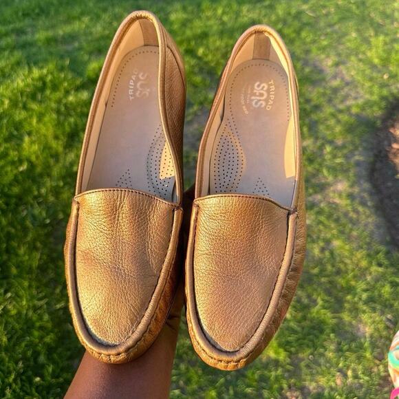 SAS‎ Simplify Tripad Comfort Everyday Loafers Women’s Size 11 Metallic Gold - Picture 10 of 16